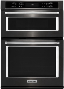 KitchenAidBLACK STAINLESS30" Combination Wall Oven with Even-Heat&trade; True Convection (Lower Oven)
