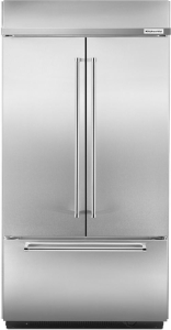 KitchenAid24.2 Cu. Ft. 42" Width Built-In Stainless French Door Refrigerator with Platinum Interior Design