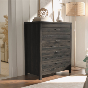 Hillsdale FurnitureLancaster Wood 4 Drawer Dresser in Espresso