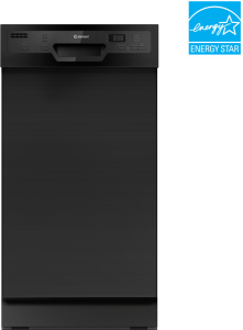 Element ApplianceElement 18" Front Control Built-In Dishwasher - Black (ENB6631PEBB)