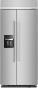 KitchenAid20.8 Cu. Ft. 36" Built-In Side-by-Side Refrigerator with Ice and Water Dispenser
