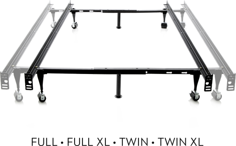 MaloufTwin/Full Adjustable Bed Frame - Wheels