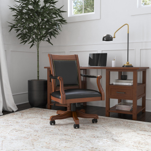 Hillsdale FurnitureKingston Wood Office Chair in Medium Cherry