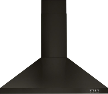 Whirlpool30" Contemporary Black Stainless Wall Mount Range Hood