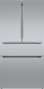 Bosch800 Series French Door Bottom Mount Refrigerator 36" Easy clean stainless steel B36CL80ENS