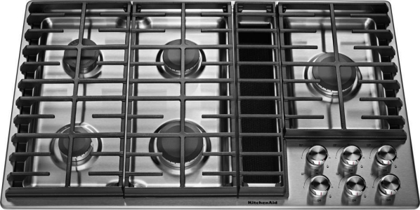 KitchenAid36" 5 Burner Gas Downdraft Cooktop