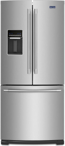 Maytag30-Inch Wide French Door Refrigerator with Exterior Water Dispenser- 20 Cu. Ft.
