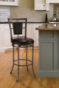 Hillsdale FurnitureCounter Auckland Metal Stool in Stone Gray