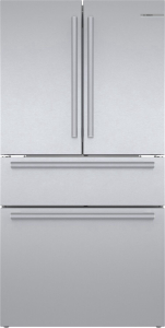 Bosch800 Series French Door Bottom Mount Refrigerator 36" Easy clean stainless steel B36CL80SNS
