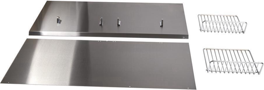 MaytagBackguard with Shelf - 36" Stainless Steel