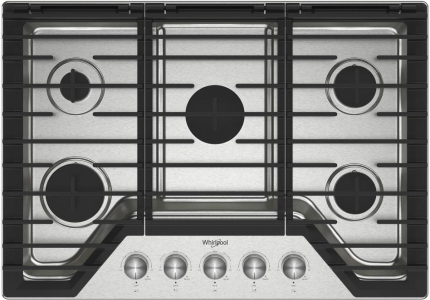 Whirlpool30-inch Gas Cooktop with Fifth Burner