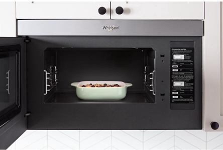 WhirlpoolAir Fry Over-the-Range Microwave with Flush Built-In Design