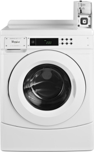 Whirlpool27" Commercial High-Efficiency Energy Star-Qualified Front-Load Washer Featuring Factory-Installed Coin Drop with Coin Box