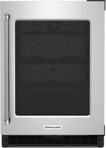 KitchenAid24" Undercounter Refrigerator with Glass Door