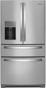 Whirlpool36-inch Wide 4-Door Refrigerator with Exterior Drawer - 26 cu. ft.