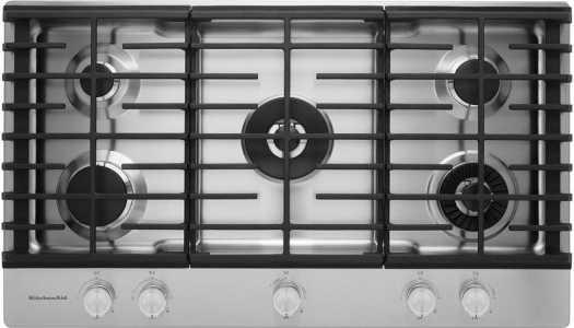 KitchenAid36" 5-Burner Gas Cooktop with Griddle
