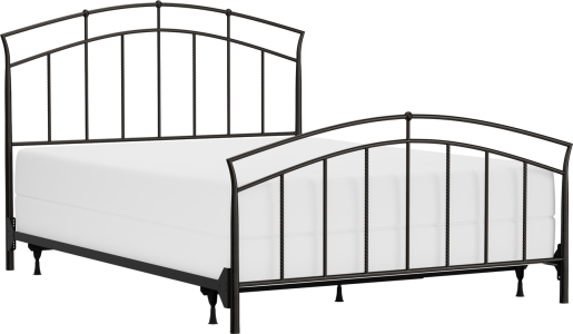 Hillsdale FurnitureQueen Vancouver Metal Bed with Frame in Antique Brown