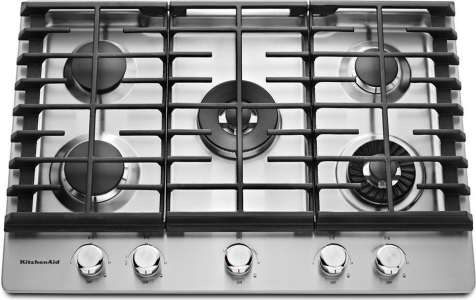 KitchenAid30" 5-Burner Gas Cooktop with Griddle