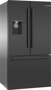 Bosch500 Series French Door Bottom Mount Refrigerator 36" Easy clean stainless steel, Black stainless steel B36FD50SNB