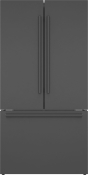 800 Series French Door Bottom Mount Refrigerator 36" Black stainless steel B36CT80SNB