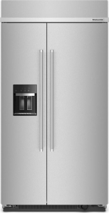 KitchenAid25.1 Cu. Ft. 42" Built-In Side-by-Side Refrigerator with Ice and Water Dispenser