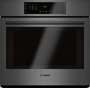 Bosch800 Series Single Wall Oven 30" Black Stainless Steel HBL8443UC
