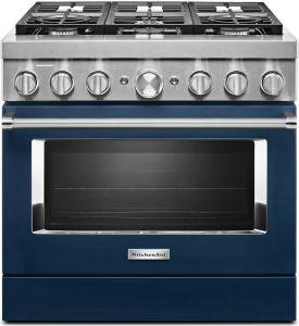 KitchenAid36'' Smart Commercial-Style Dual Fuel Range with 6 Burners