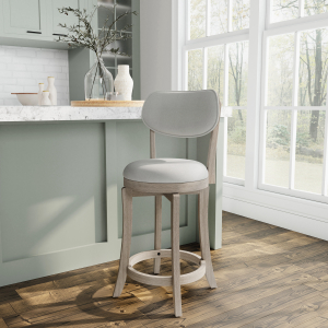 Hillsdale FurnitureCounter Sloan Wood Stool in Aged Gray