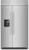 29.4 Cu. Ft. 48" Built-In Side-by-Side Refrigerator with Ice and Water Dispenser