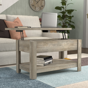 Hillsdale FurnitureCoover Lift Top Wood Coffee Table in Driftwood Gray