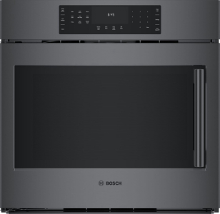 Bosch800 Series Single Wall Oven 30" Left SideOpening Door, Black Stainless Steel HBL8444LUC