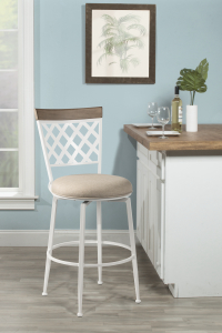 Hillsdale FurnitureCounter Greenfield Metal Stool in White