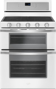 Whirlpool6.0 Cu. Ft. Gas Double Oven Range with EZ-2-Lift&trade; Hinged Grates