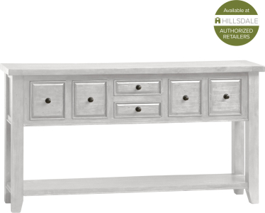 Hillsdale FurnitureTuscan Retreat Wood Accent Table in Sea White