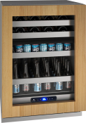 24" Dual-zone Beverage Center With Integrated Frame Finish and Field Reversible Door Swing (115 V/60 Hz Volts /60 Hz Hz)