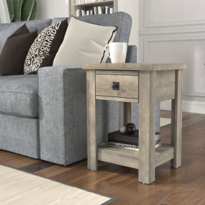 Hillsdale FurnitureCoover Wood End Table in Driftwood Gray