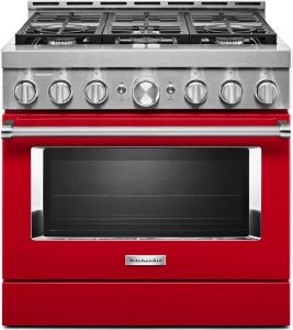 KitchenAid36'' Smart Commercial-Style Gas Range with 6 Burners