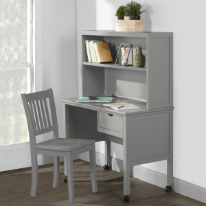 Hillsdale FurnitureSchoolhouse 4. Desk, Hutch and Chair in Gray