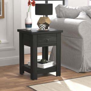 Hillsdale FurnitureCoover Wood End Table in Black