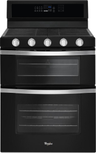 Whirlpool6.0 Cu. Ft. Gas Double Oven Range with EZ-2-Lift&trade; Hinged Grates
