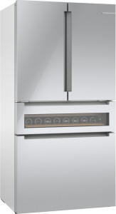 Bosch800 Series French Door Bottom Mount Refrigerator, Glass door 36" Stainless Steel B36CL81ENG