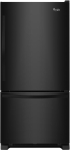 Whirlpool33-inches wide Bottom-Freezer Refrigerator with SpillGuard&trade; Glass Shelves - 22 cu. ft