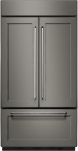 KitchenAid24.2 Cu. Ft. 42" Width Built-In Panel Ready French Door Refrigerator with Platinum Interior Design