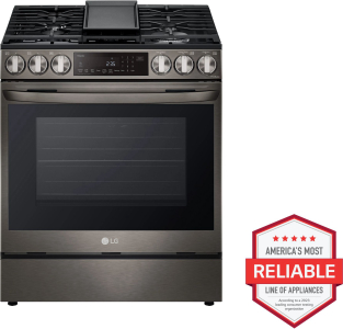 LG Appliances6.3 cu. ft. Smart wi-fi Enabled ProBake&reg; Convection InstaView&reg; Dual Fuel Slide-In Range with Air Fry