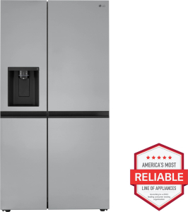 LG Appliances23 cu. ft. Side-by-Side Counter-Depth Refrigerator with Smooth Touch Dispenser