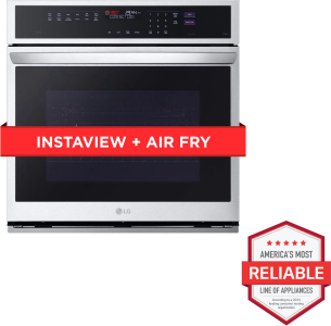 LG Appliances4.7 cu. ft. Smart Wall Oven with InstaView&reg;, True Convection, Air Fry, and Steam Sous Vide