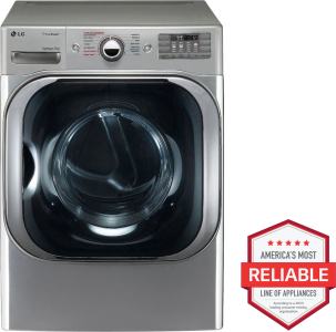 LG Appliances9.0 cu. ft. Mega Capacity Electric Dryer w/ TrueSteam&reg;