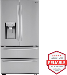 LG Appliances22 cu ft. Smart Counter Depth Double Freezer Refrigerator