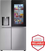 27 cu.ft. Smart Side-By-Side InstaView® Door-in-Door® Refrigerator with Craft Ice™