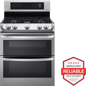 LG Appliances6.9 cu. ft. Gas Double Oven Range with ProBake Convection&reg; and EasyClean&reg;